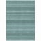 Homeroots 8' X 10' Teal Blue And Aqua Striped Washable Indoor Outdoor Area Rug 610615 - alternate 3