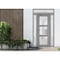 Vdomdoors Front Exterior Prehung FiberGlass Door Frosted Glass / Manux 8552 Grey Ash / 2 Sidelight Exterior W MANUX8552EXD-SS-W14+36+14 x H80-LH - alternate 1