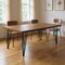 Homeroots 63" Brown and Black Wood And Metal Dining Table 555199 - alternate 3