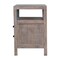 Homeroots 24" Brown Solid Wood Two Drawer Nightstand 701733 - alternate 2