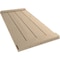 Ekena Millwork Rustic Four Board Joined Board-n-Batten Knotty Pine Faux Wood Shutters w/End Batten, 22W x 42H, PR SHUBJE22X42KPPR - alternate 3