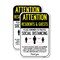 Signmission Attention Residents & Guests Practice Social Distancing, 18'' X 24'', Heavy Gauge Aluminum, 2PK A-1824-2PACK-25401 - alternate 1