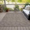Homeroots 5' X 8' Brown And Ivory Geometric Washable Indoor Outdoor Area Rug 602348 - alternate 3