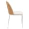 Leisuremod 70.9 in W, 29.5 in L, Manufactured Wood/Steel/Velvet, Natural Wood/Beige TT70-WCNW18-BG - alternate 2