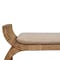 Homeroots 48in Beige and Brown Boucle and Solid Wood Upholstered Bench 723432 - alternate 3