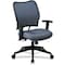 Office Star Desk Chair Desk Chair, Adjustable Arms, 19-3/4" to 23-3/4" Height, Fabric, Blue 13-V77N1WA - alternate 1