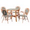 Bali & Pari Mattie Natural Rattan Bistro Dining Set, Green 269-14767-14771-ZORO - alternate 1