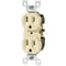Leviton 15A Ivory Shallow Grounded 5-15R Duplex Outlet S11-05320-0IS - alternate 2