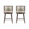 Manhattan Comfort Evalyn Counter Stool  in Stone - Set of 2 2-CS021-ST - alternate 4