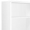 Homeroots White Wood Adjustable Four Tier Bookcase 333357 - alternate 2