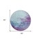 Homeroots 8' Sky Blue And Purple Round Abstract Washable Indoor Outdoor Area Rug 604841 - alternate 2
