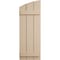 Ekena Millwork Rough Sawn 3 Board Joined Board-n-Batten w/Elliptical Top Faux Wood Shutters, 16 1/2W x 76H, PR SHUBJL16X76RSPR - alternate 5