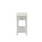 Homeroots 23" White Solid and Manufactured Wood End Table With Drawer And Shelf 286317 - alternate 2