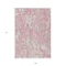Homeroots 9' X 12' Pink Gray And Ivory Abstract Washable Indoor Outdoor Area Rug 600310 - alternate 3