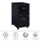 Space Solutions 14.25 in W 2 Drawer Mobile Vertical File Cabinet, Black 16872 - alternate 2