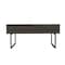 Homeroots 39" Espresso And Black Wood And Metal Lift Top Coffee Table With Drawer 535055 - alternate 2
