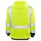 Game Workwear Full Zip Hi-Vis Hoodie, 100% Spun Polyester Fleece, Hi Vis Lime, M 8260 - alternate 2