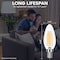 Luxrite 8W LED Candelabra Bulb, 75W Equivalent, E12 Base, 1000 Lumens, 3500K Natural White, 12PK LR21712 - alternate 2