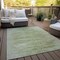 Homeroots 10' X 14' Artichoke Green And Fern Green Abstract Washable Indoor Outdoor Area Rug 587625 - alternate 3