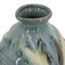 Homeroots 11" Blue Beige And Brown Abstract Round Ceramic Table Vase 566532 - alternate 3