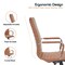 Leisuremod Harris High-Back Faux Leather Office Chair, Light Brown HOT19LBRL - alternate 2