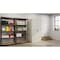 Hirsh Storage Cabinet, 72 in H, 36 in W, 24 in D, Recessed Twist, Keyed, Light Gray, 4 Shelves 22009 - alternate 3