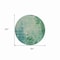 Homeroots 8' Emerald Round Abstract Washable Indoor Outdoor Area Rug 608234 - alternate 3