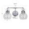 Jonathan Y Shirley 17.5" 2-Light Farmhouse Industrial Metal LED Vanity Light w/Seeded Glass Globe Shades, Chrome JYL7404A - alternate 2