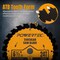 Powertec 6-1/2" Circular Saw Blade, 5/8" Arbor, 3/32" Kerf, 24T Carbide-Tipped Blade for Wood Cutting 14024 - alternate 2