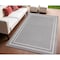 Homeroots 4' X 6' Gray And Ivory Indoor Outdoor Area Rug 545523 - alternate 2