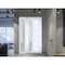 Vdomdoors Front Exterior Prehung FiberGlass Door Frosted Glass / Manux 8088 White Silk / Sidelight Exterior W MANUX8088EXD-WS-W36+12 x H80-LH - alternate 2
