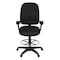 Regency Comfort Series High-Back Multifunctional Fabric Computer Task Chair - Black 125-DK-BK - alternate 2
