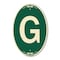 Signmission Letter G, 12 Inch X 18 Inch Architectural Oval, Heavy Gauge Aluminum A-OV-G-1218-22952 - alternate 1