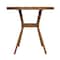 Flash Furniture Lourdes French Bistro 31.5in. Tbl, Blk and Wht PE Rattan, Glass Top, Bamboo Print Aluminum Frame SDA-AD641012-80-BKWH-NAT-GG - alternate 5