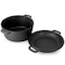 Megachef 5 Quart Pre-Seasoned 2-in-1 Cast Iron Dutch Oven and Skillet MCCI-7026 - alternate 3