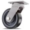 Hamilton Kingpinless Swivel Caster, 6" x 2" Duralast XC (70D) Wheel, 1/2" Sealed Precision Ball Bearings S-ZFWH-6DB70-FB - alternate 1