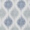 Homeroots 9' X 12' Sky Blue Ivory And Denim Blue Ikat Washable Indoor Outdoor Area Rug 589126 - alternate 2