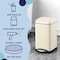 Happimess Betty Retro Mini 3.2-Gallon Step-Open Trash Can, Limestone Beige HPM1012J - alternate 3