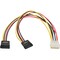 Tripp Lite Serial ATA Cable, 4 Pin, 2x14Pin, 12" P946-12N-2P15 - alternate 1