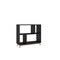 Homeroots Modern Black And Natural Bookcase 388554 - alternate 2