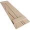 Ekena Millwork Rustic Two Board Joined Board-n-Batten Hand Hewn Faux Wood Shutters, 11W x 48H, PR SHUBJS11X48HHPR - alternate 4