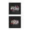 Homeroots Set Of Two Cherish and Have Faith 1 Black Framed Print Wall Art, 2PK 407982 - alternate 1