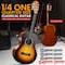 Pyle Beginner Acoustic Guitar Kit, 1/4 Junior Size All Wood Instrument for Kids, Adults, 30 in Sunburst PGACLS30SBD - alternate 2