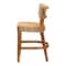 Bali & Pari Sabit Bohemian Seagrass and Mahogany Wood Counter Stool 251-13852-ZORO - alternate 3