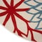 Homeroots 4' Green Orange Red And Blue Round Floral Indoor Outdoor Area Rug 546643 - alternate 2