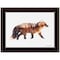 Homeroots Arctic Red Fox 2 Black Framed Print Wall Art 405091 - alternate 1