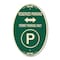 Signmission Reserved Parking - Permit Parking Only with S, 12 In X 18 In Architectural, Heavy Gauge Aluminum A-OV-G-1218-23146 - alternate 1