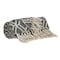 Homeroots Grey and Beige Handloom Geometric Woven Throw Blanket 476210 - alternate 3