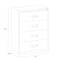 Hirsh 30" W 4 Drawer Lateral File Cabinet, Putty, A4/Legal/Letter 14956 - alternate 2