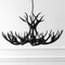 Jonathan Y Eldora 36" 8-Light Rustic Farmhouse Adjustable Resin Antler LED Chandelier, Black JYL6319C - alternate 3